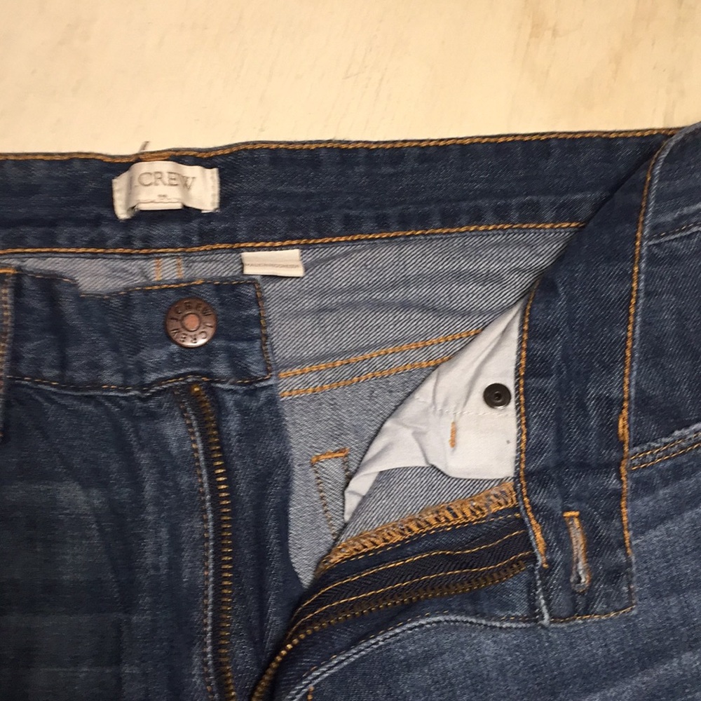 Women’s boyfriend cut J.Crew jeans.